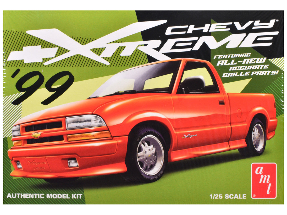 Skill 2 Model Kit 1999 Chevrolet S-10 Xtreme Pickup Truck 1/25 Scale Model by AMT LuxuryLifeWay Online Store