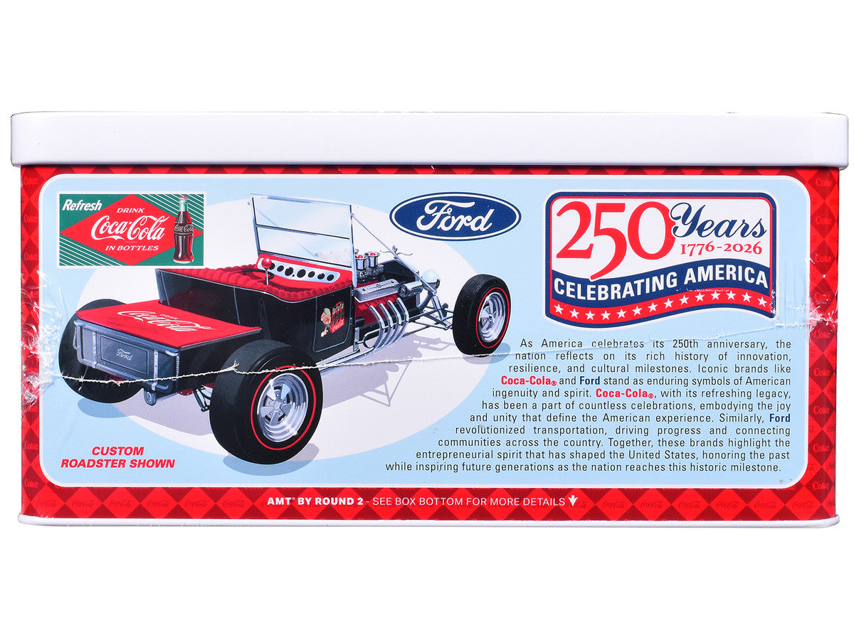 Skill 2 Model Kit Ford Model T Panel "Coca-Cola" with Collector Tin 1/25 Scale Model by AMT LuxuryLifeWay Online Store