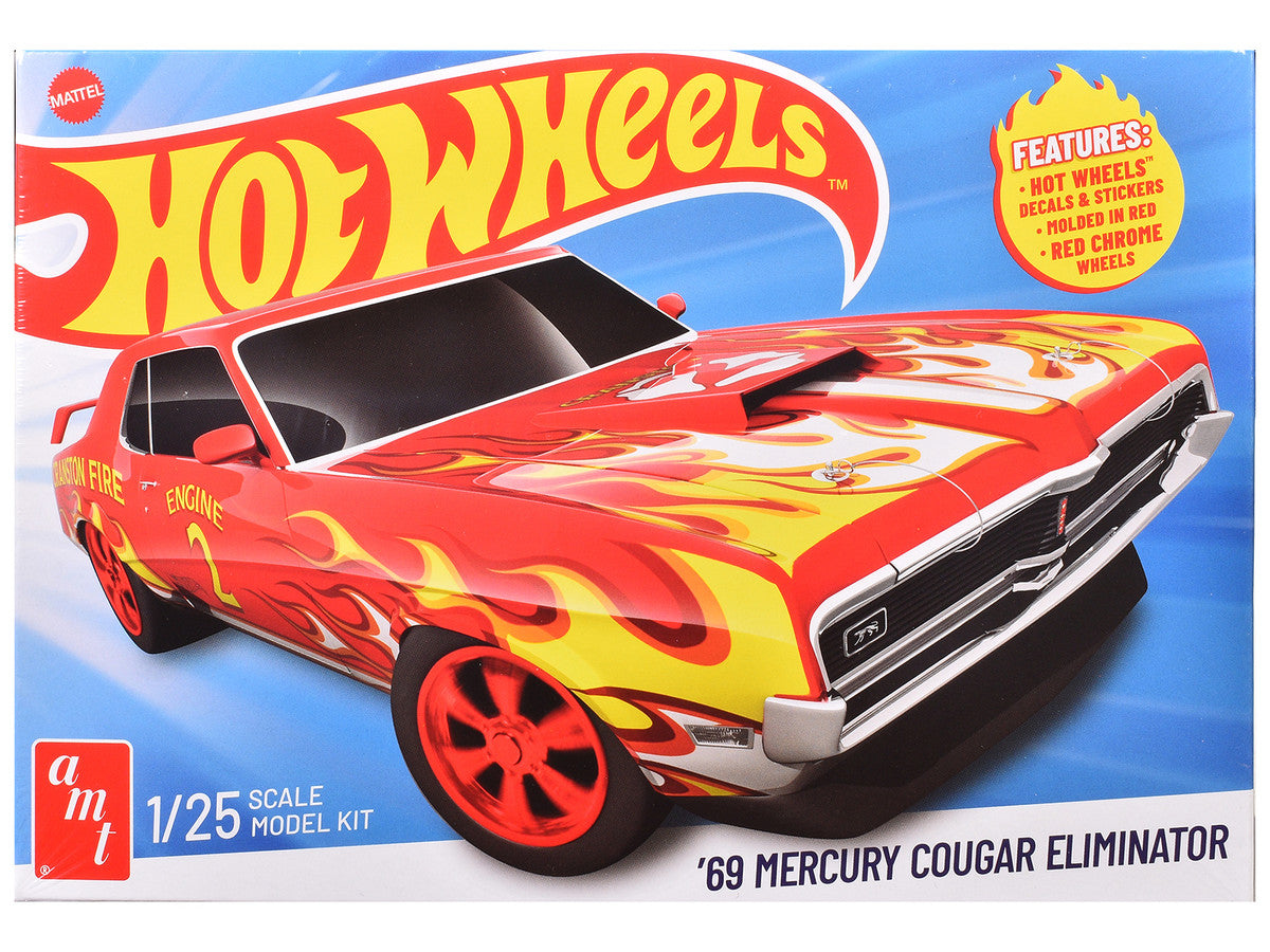 Skill 2 Model Kit 1969 Mercury Cougar Eliminator "Hot Wheels" 1/25 Scale Model by AMT LuxuryLifeWay Online Store
