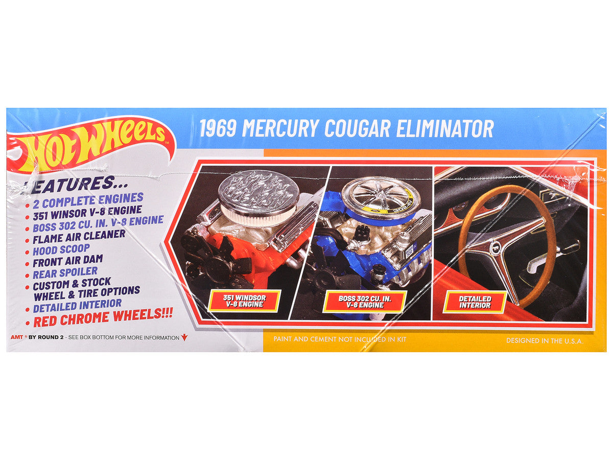 Skill 2 Model Kit 1969 Mercury Cougar Eliminator "Hot Wheels" 1/25 Scale Model by AMT LuxuryLifeWay Online Store