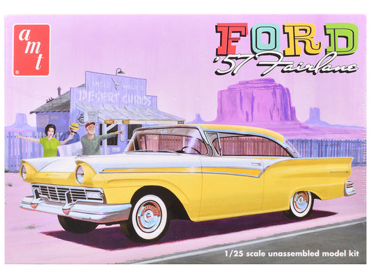 Skill 2 Model Kit 1957 Ford Fairlane Hardtop 3-in-1 Kit 1/25 Scale Model by AMT LuxuryLifeWay Online Store