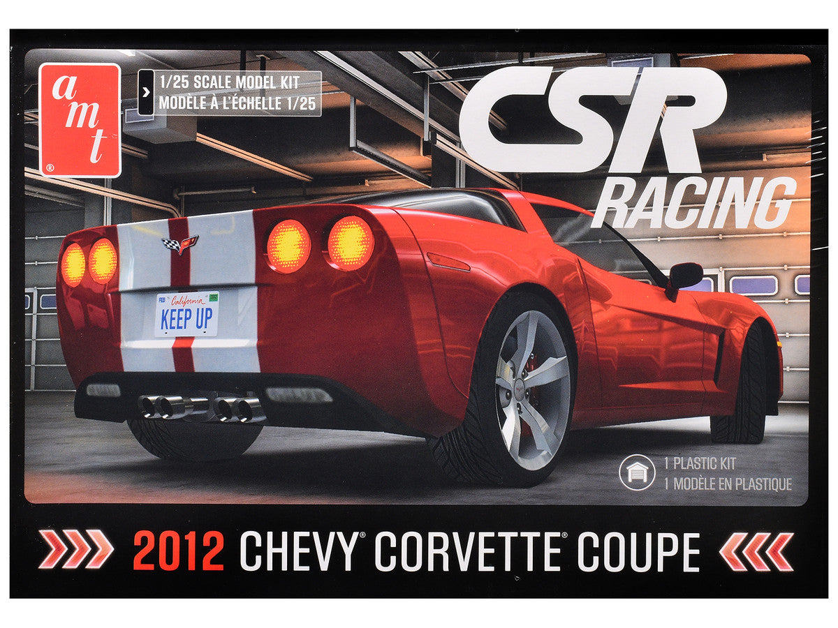 Skill 2 Model Kit of 2012 Chevrolet Corvette Coupe "CSR Racing" 1/25 Scale Model by AMT LuxuryLifeWay Online Store