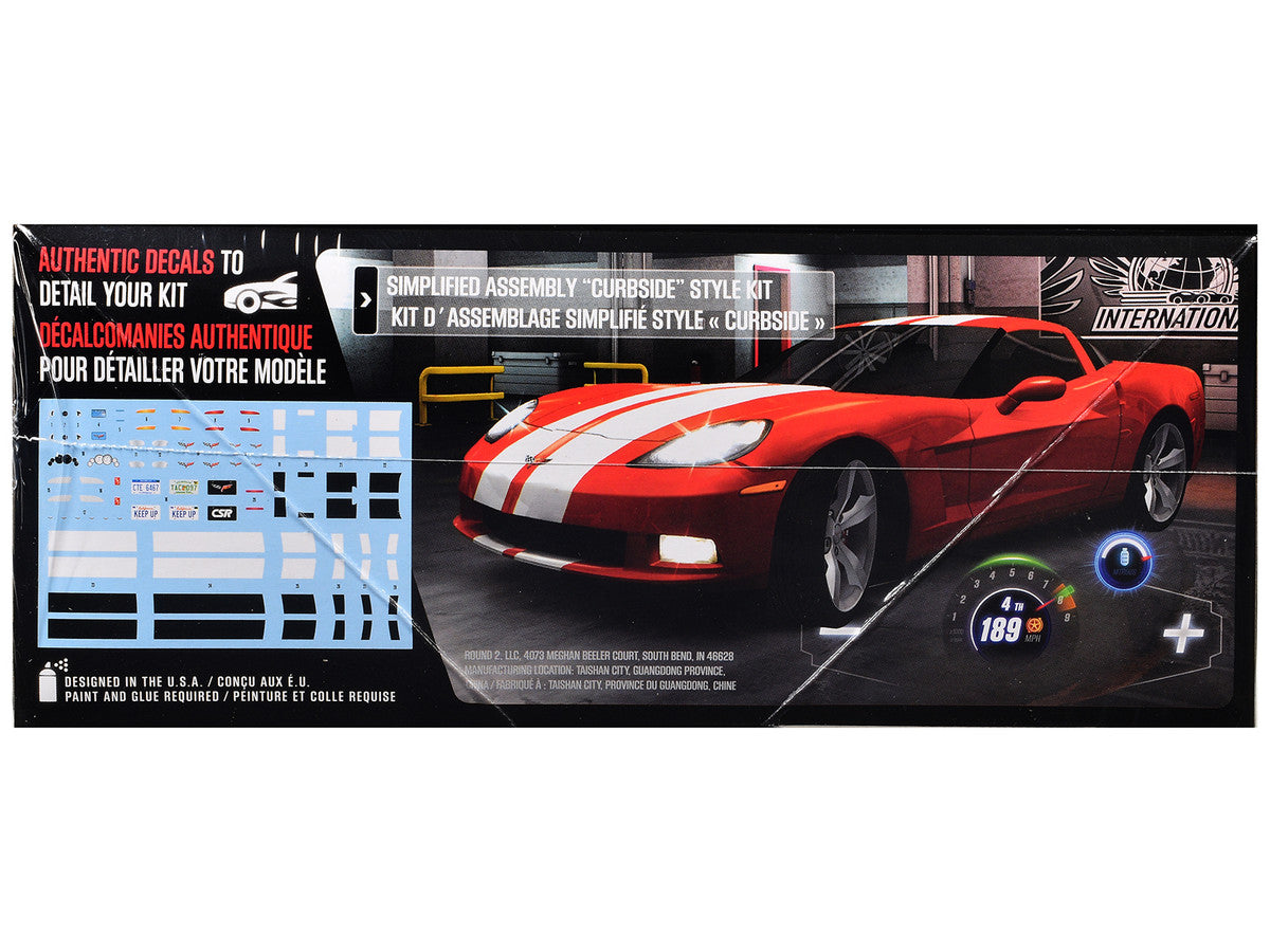 Skill 2 Model Kit of 2012 Chevrolet Corvette Coupe "CSR Racing" 1/25 Scale Model by AMT LuxuryLifeWay Online Store