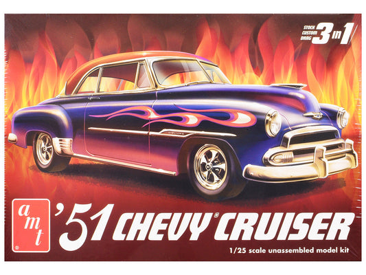 Skill 2 Model Kit 1951 Chevrolet Cruiser 3-in-1 Kit 1/25 Scale Model by AMT LuxuryLifeWay Online Store