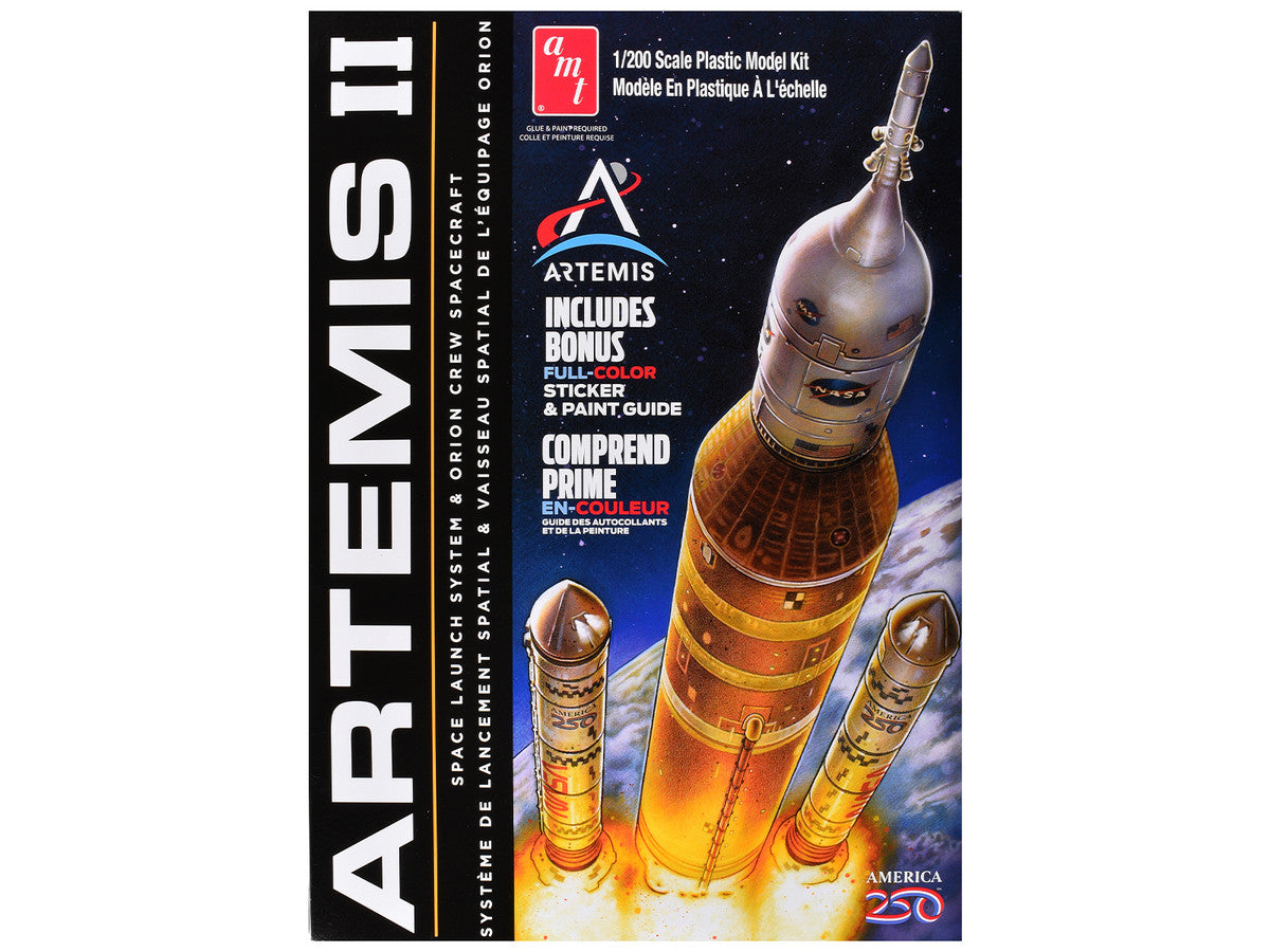 Skill 2 Model Kit NASA Artemis II Space Launch System and Orion Crew Spacecraft 1/200 Scale Model by AMT LuxuryLifeWay Online Store