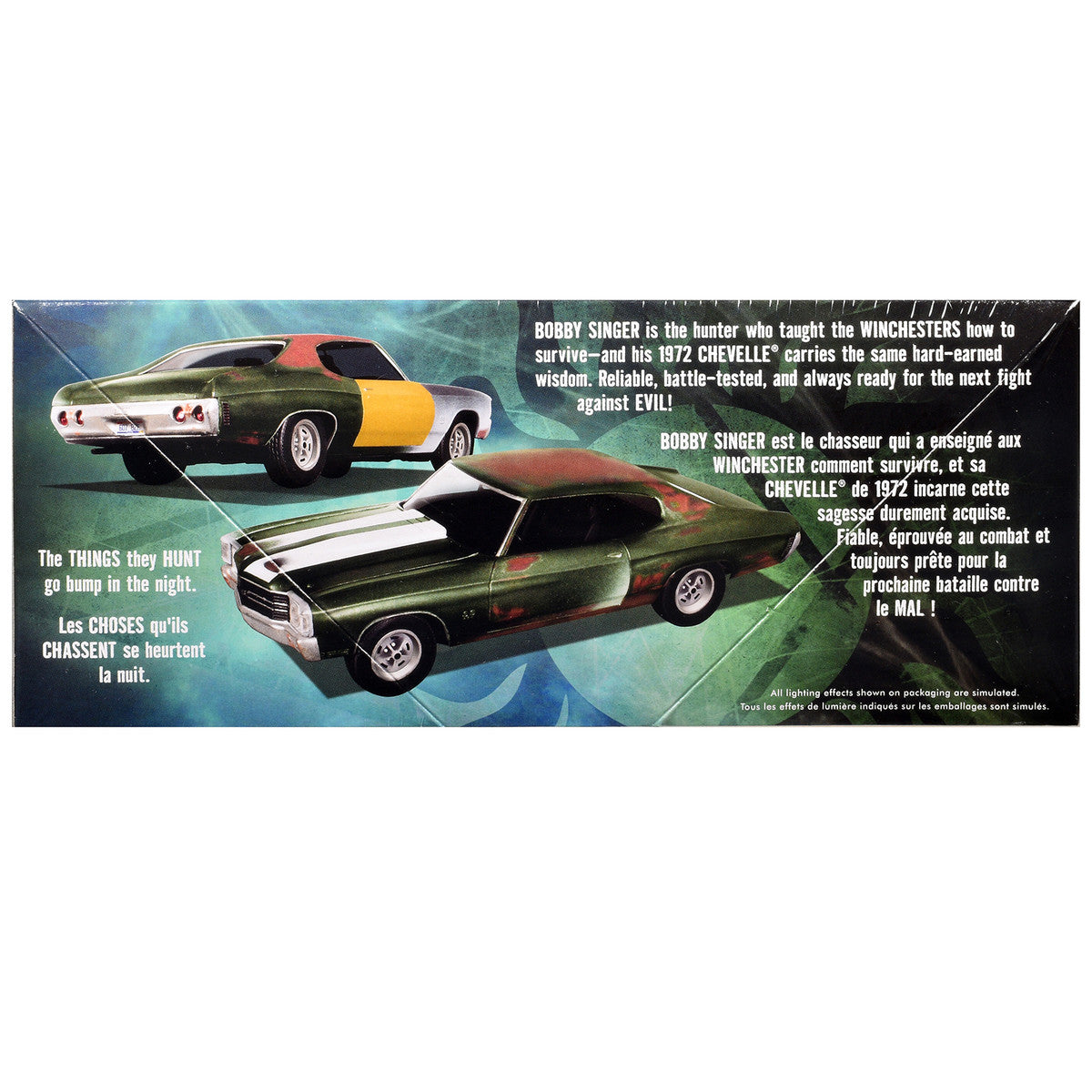 Skill 2 Model Kit 1972 Chevrolet Chevelle SS "Supernatural" (2005-2020) TV Series 1/25 Scale Model by AMT LuxuryLifeWay Online Store
