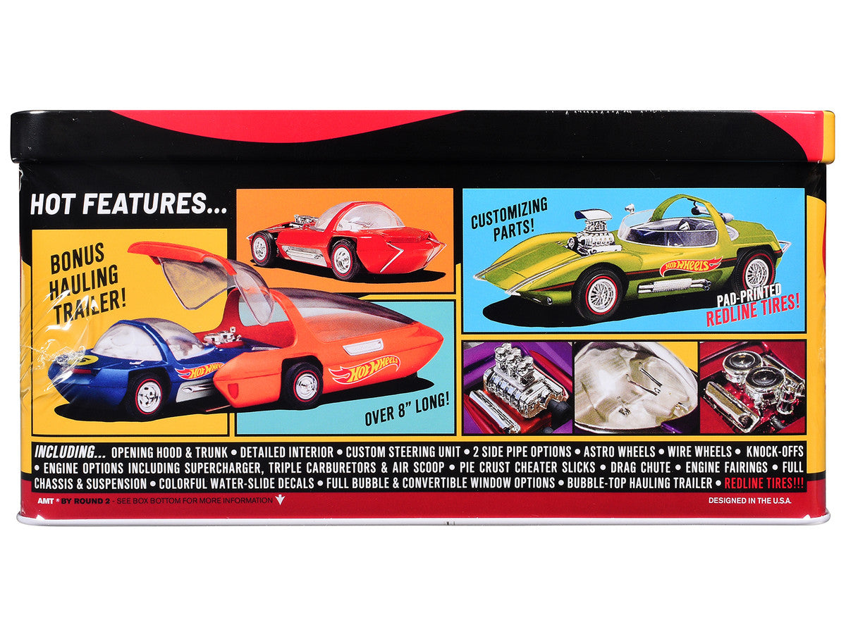 Skill 2 Model Kit Hot Wheels Silhouette with Collector Tin 1/25 Scale Model by AMT LuxuryLifeWay Online Store