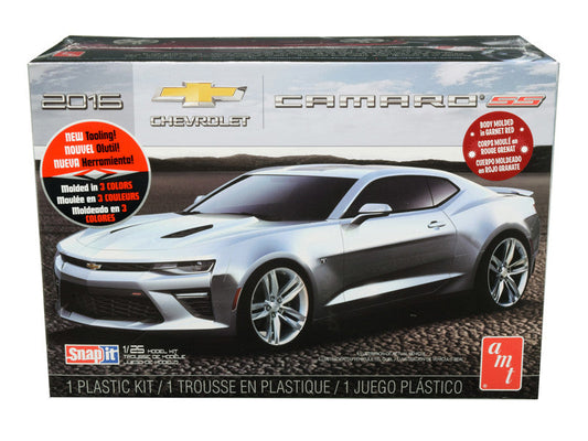 Skill 1 Snap Model Kit 2016 Chevrolet Camaro SS 1/25 Scale Model by AMT LuxuryLifeWay Online Store