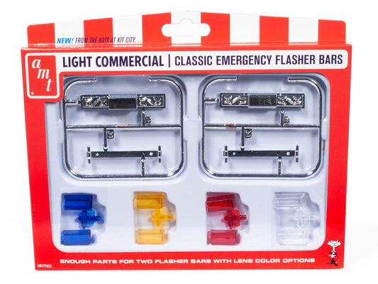 Skill 2 Model Kit Light Commercial Classic Emergency Flasher Bars Set of 10 pieces for 1/25 Scale Model by AMT LuxuryLifeWay Online Store