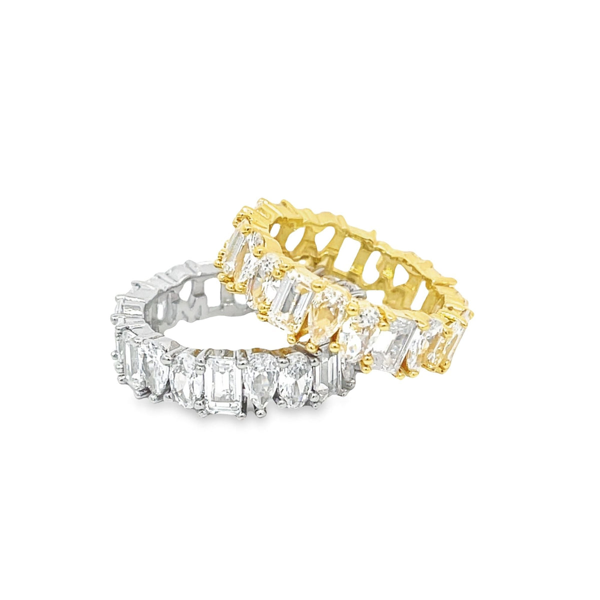 Abstract Shaped Clear CZ Ring (D58) LuxuryLifeWay Online Store