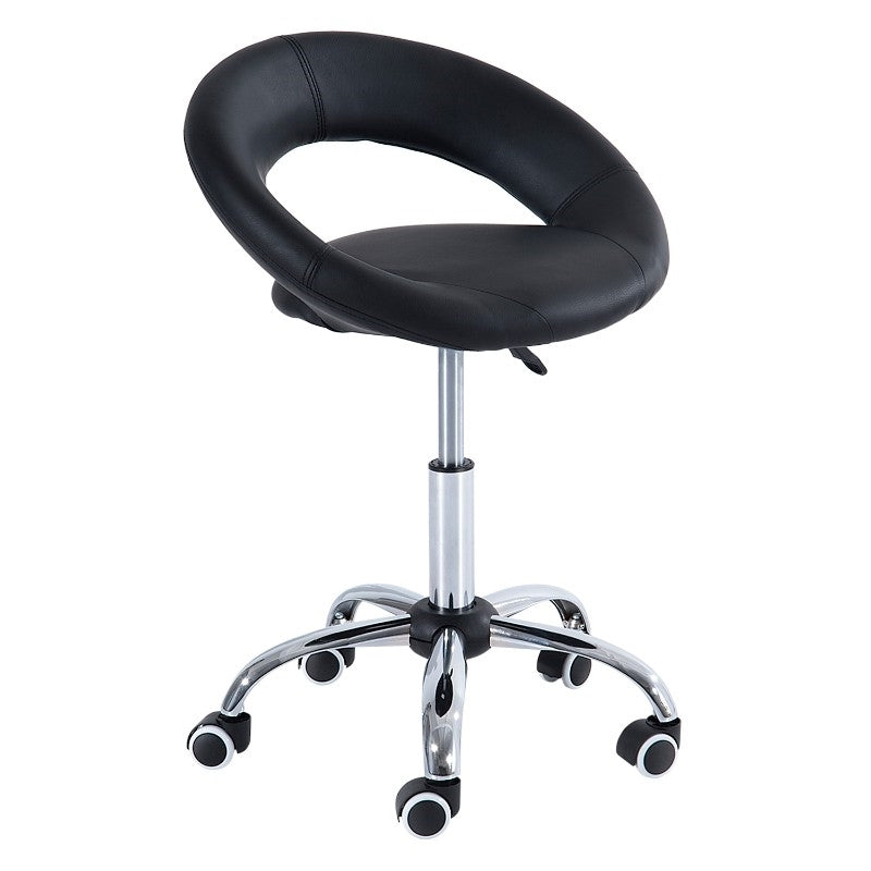 Black Saddle Adjustable Hydraulic Rolling Swivel Massage Salon Stool Chair LuxuryLifeWay Online Store
