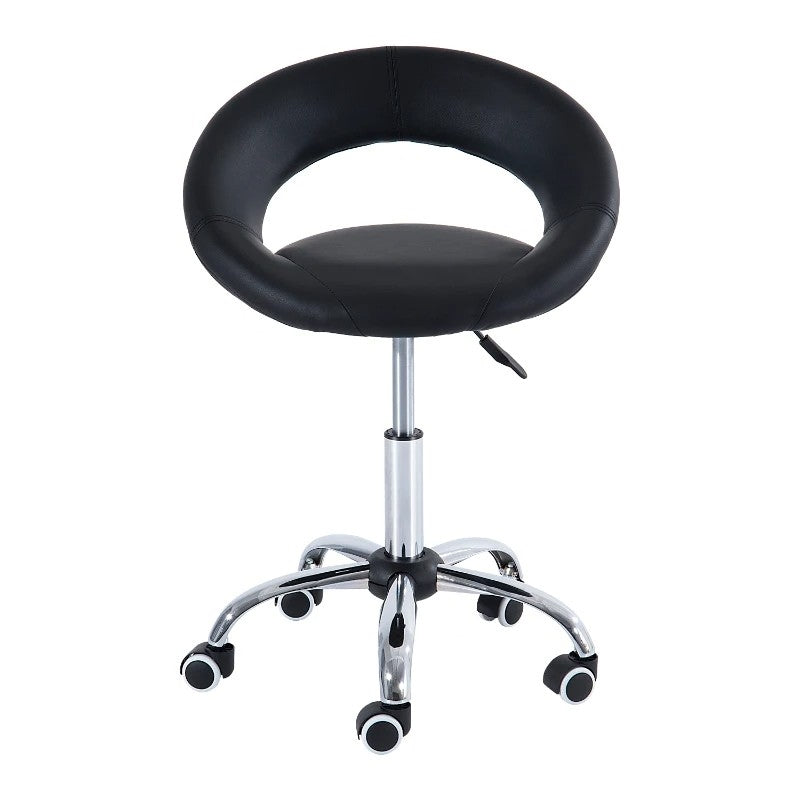 Black Saddle Adjustable Hydraulic Rolling Swivel Massage Salon Stool Chair LuxuryLifeWay Online Store
