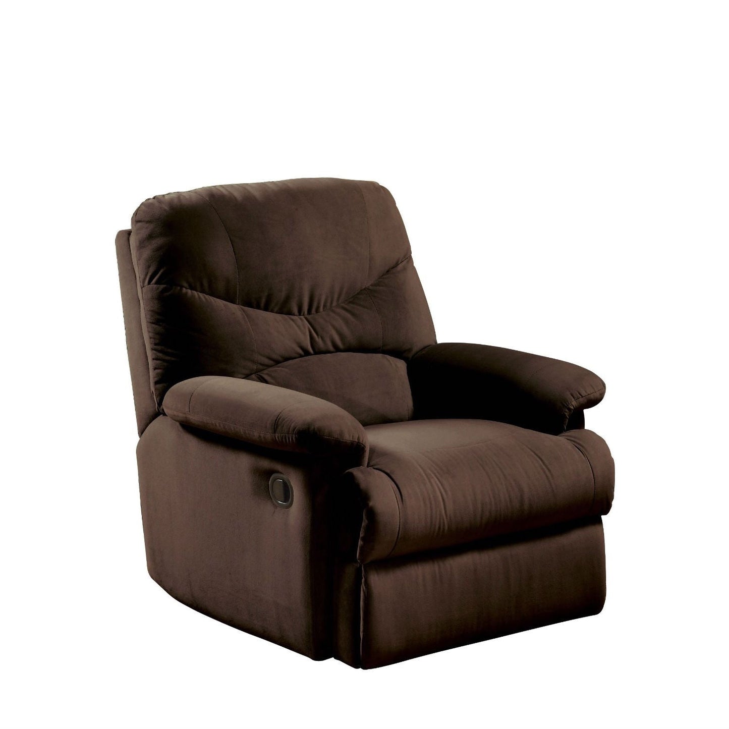 Comfortable Recliner Chair in Chocolate Brown Microfiber Upholstery LuxuryLifeWay Online Store