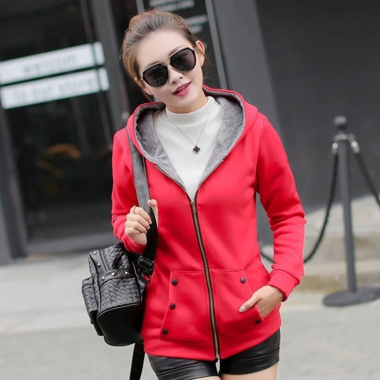 Thick Casual Hoodie Jacket and Sweatshirt