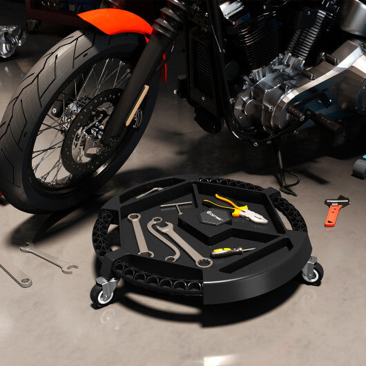 Mobile Automotive Tool Creeper with 3 Swivel Casters and 4 Compartments-Black LuxuryLifeWay Online Store