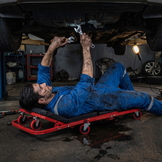 41" Foldable Mechanic Creeper with 450 LBS Capacity-Black LuxuryLifeWay Online Store