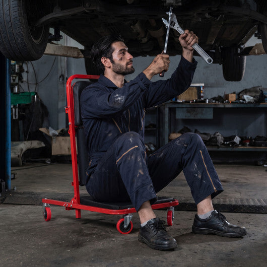 41" Foldable Mechanic Creeper with 450 LBS Capacity-Black LuxuryLifeWay Online Store