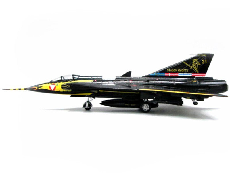 Saab Draken Fighter Aircraft "21 Draken 45th Anniversary Dragon Knights Retirement Livery" (2005) Austrian Air Force 1/72 Diecast Model Airplane by Aviation 72 LuxuryLifeWay Online Store