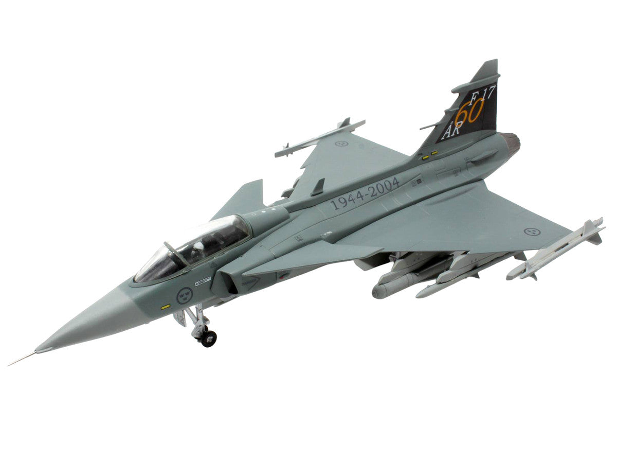 Saab JAS 39A Gripen Fighter Aircraft "17 Wing 60th Anniversary Livery Ronneby Air Show" (2004) Swedish Air Force 1/72 Diecast Model Airplane by Aviation 72 LuxuryLifeWay Online Store