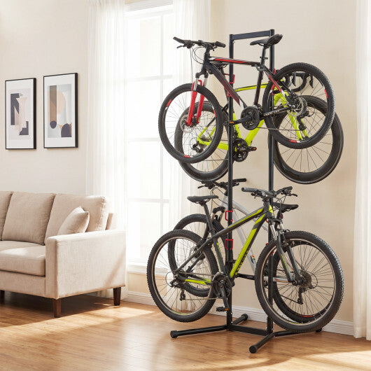 Adjustable Bike Storage Rack with Vertical Stand for 4 Bikes and Garage LuxuryLifeWay Online Store
