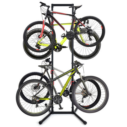 Adjustable Bike Storage Rack with Vertical Stand for 4 Bikes and Garage LuxuryLifeWay Online Store