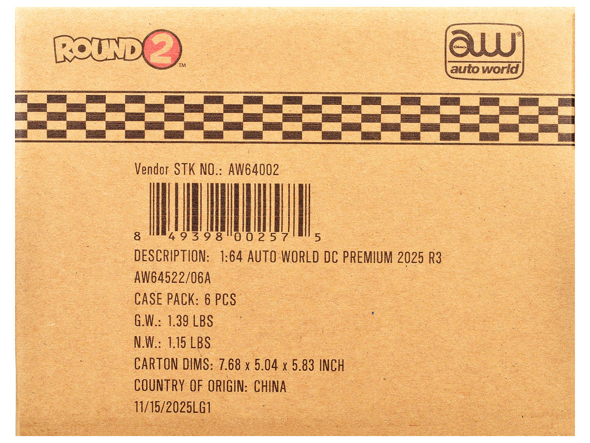 Auto World Premium 2025 Release 3 Set A of 6 pieces 1/64 Diecast Model Cars by Auto World LuxuryLifeWay Online Store