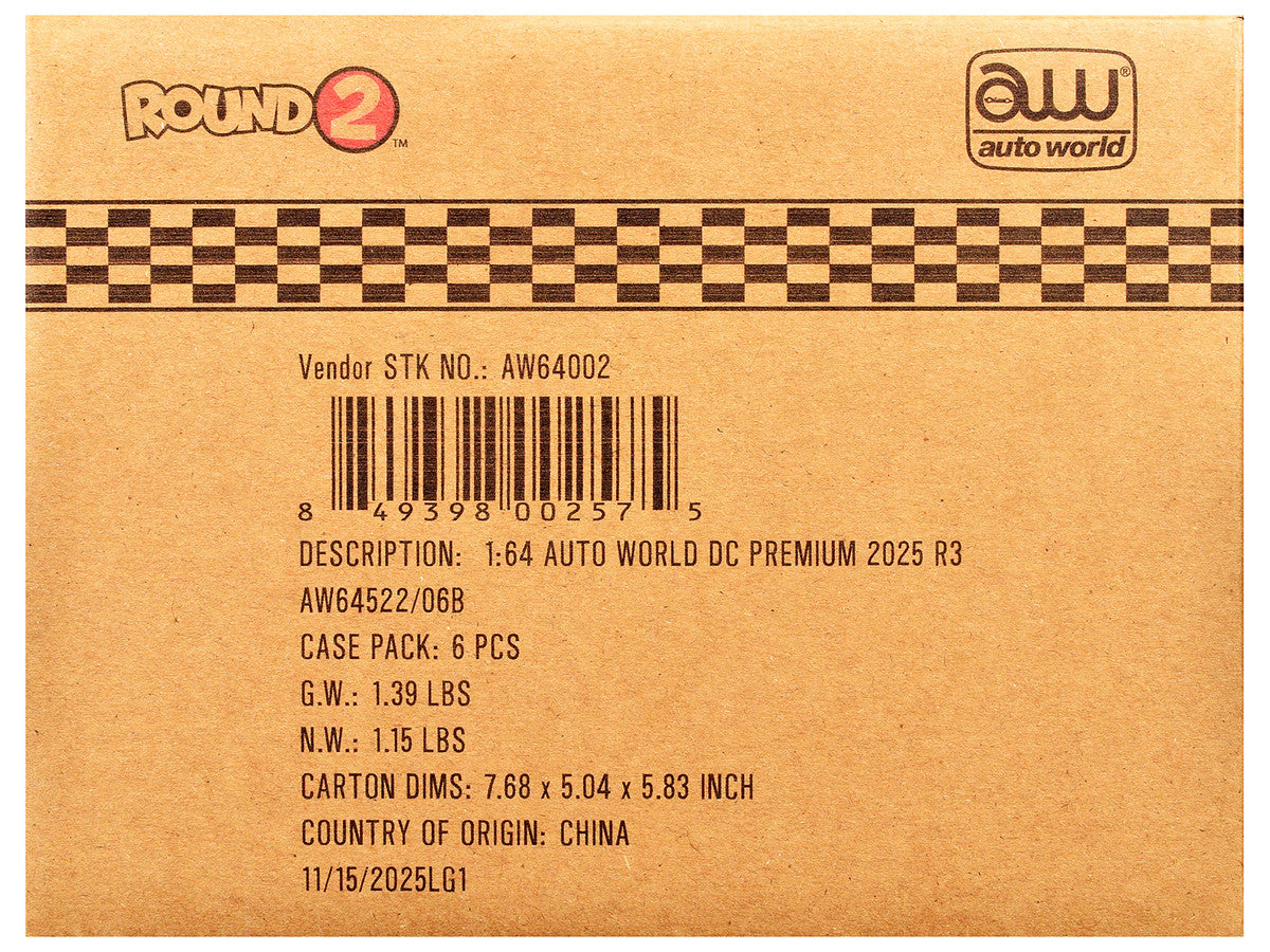 Auto World Premium 2025 Release 3 Set B of 6 pieces 1/64 Diecast Model Cars by Auto World LuxuryLifeWay Online Store