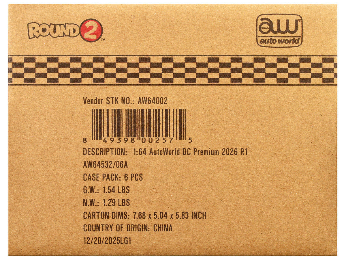 Auto World Premium 2026 Release 1 Set A of 6 pieces 1/64 Diecast Model Cars by Auto World LuxuryLifeWay Online Store