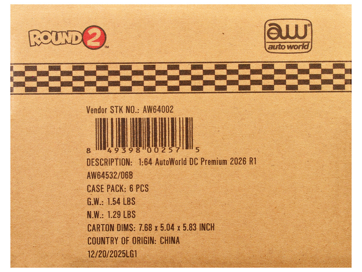 Auto World Premium 2026 Release 1 Set B of 6 pieces 1/64 Diecast Model Cars by Auto World LuxuryLifeWay Online Store
