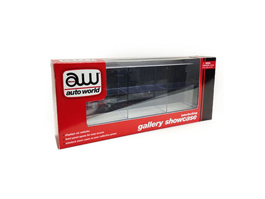 6 Car Interlocking Collectible Display Show Case for 1/64 Scale Model Cars by Auto World LuxuryLifeWay Online Store