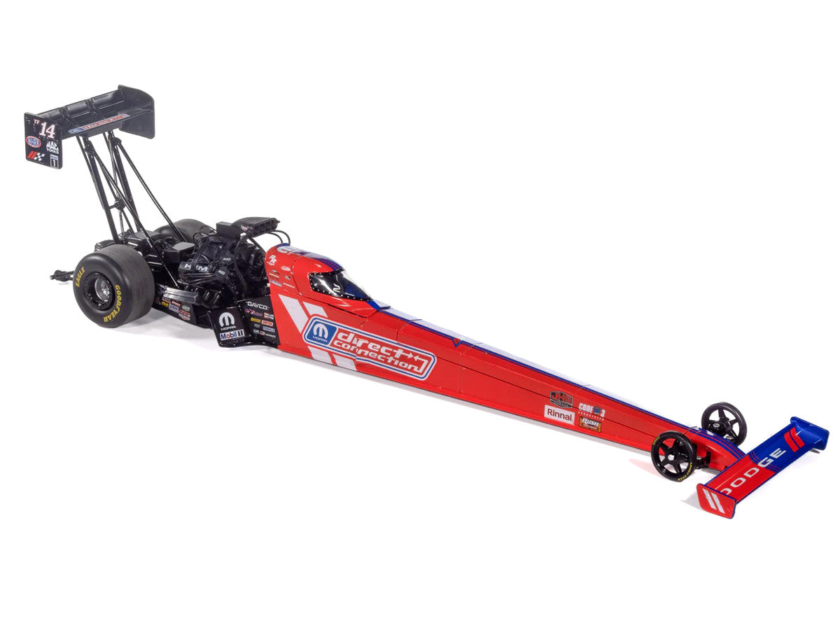 NHRA TFD (Top Fuel Dragster) #14TF Tony Stewart "MOPAR Direct Connection" Blue and Red (2025) 1/24 Diecast Model by Auto World LuxuryLifeWay Online Store