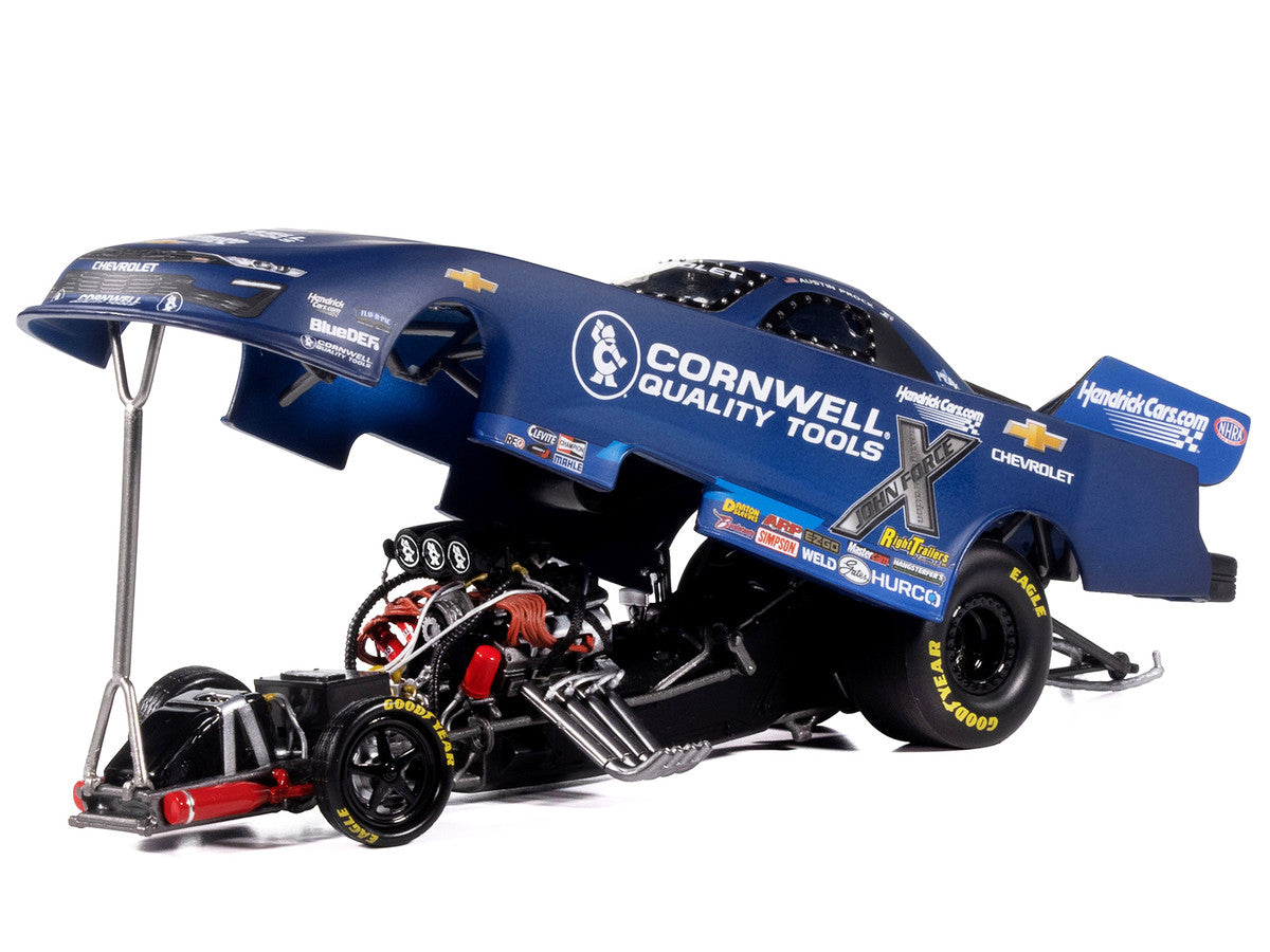 Chevrolet Camaro SS NHRA Funny Car Austin Prock "Cornwell Quality Tools" (2025) "John Force Racing" Limited Edition 1/24 Diecast Model by Auto World LuxuryLifeWay Online Store