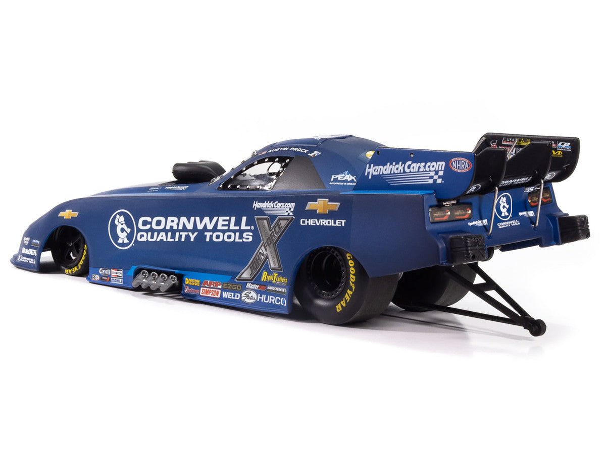 Chevrolet Camaro SS NHRA Funny Car Austin Prock "Cornwell Quality Tools" (2025) "John Force Racing" Limited Edition 1/24 Diecast Model by Auto World LuxuryLifeWay Online Store