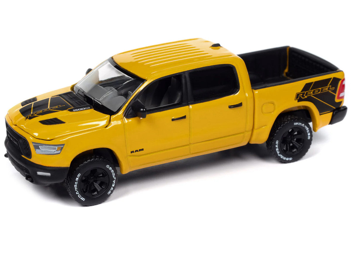 2023 Ram 1500 Rebel Havoc Edition Pickup Truck Baja Yellow "Muscle Trucks" Series 1/64 Diecast Model Car by Auto World LuxuryLifeWay Online Store