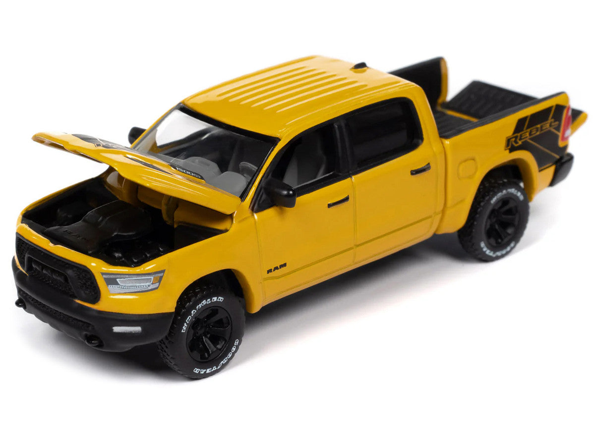 2023 Ram 1500 Rebel Havoc Edition Pickup Truck Baja Yellow "Muscle Trucks" Series 1/64 Diecast Model Car by Auto World LuxuryLifeWay Online Store