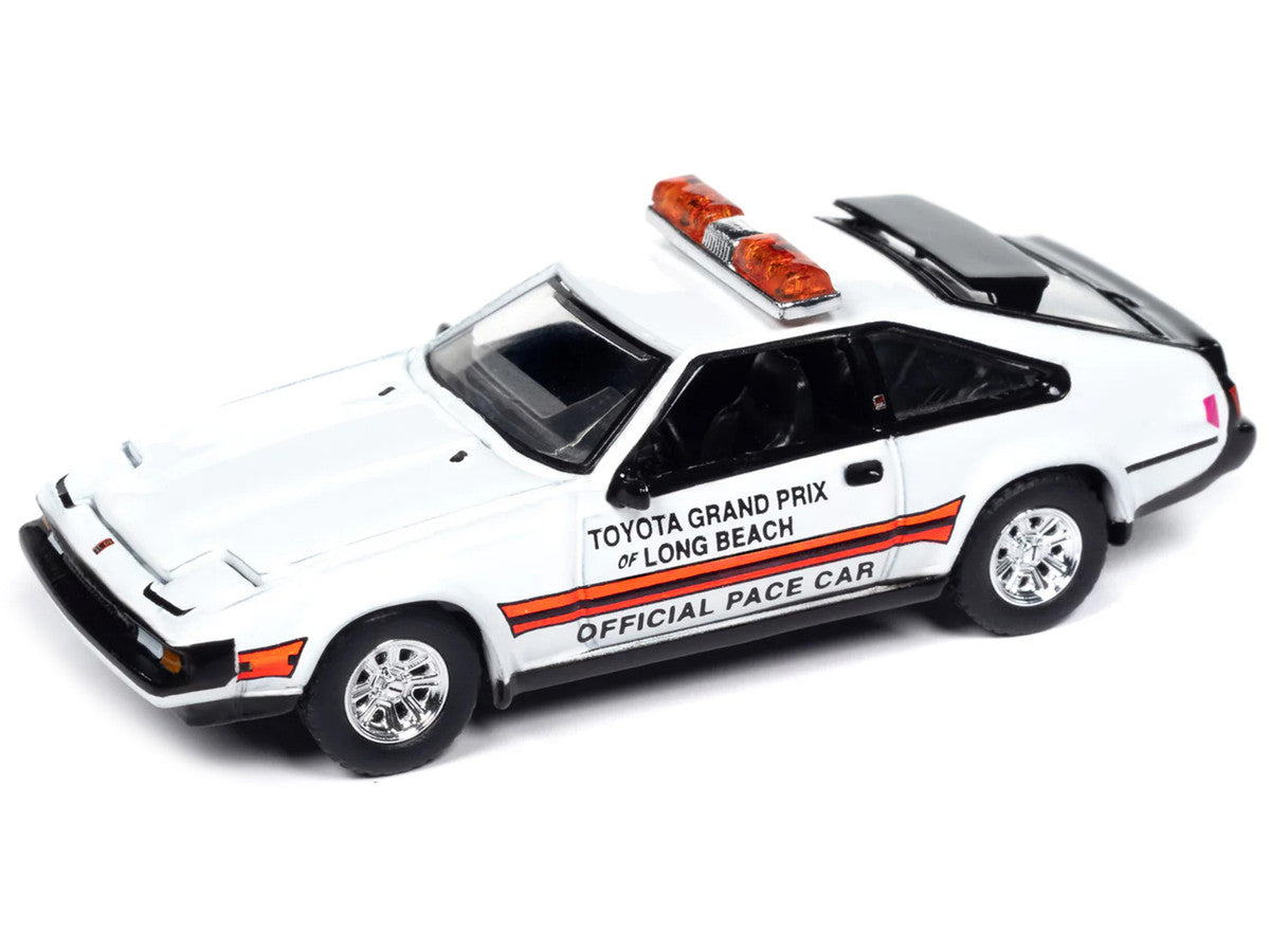 1983 Toyota Celica Supra "Toyota Grand Prix of Long Beach Official Pace Car" White "Import Legends" Series 1/64 Diecast Model Car by Auto World LuxuryLifeWay Online Store