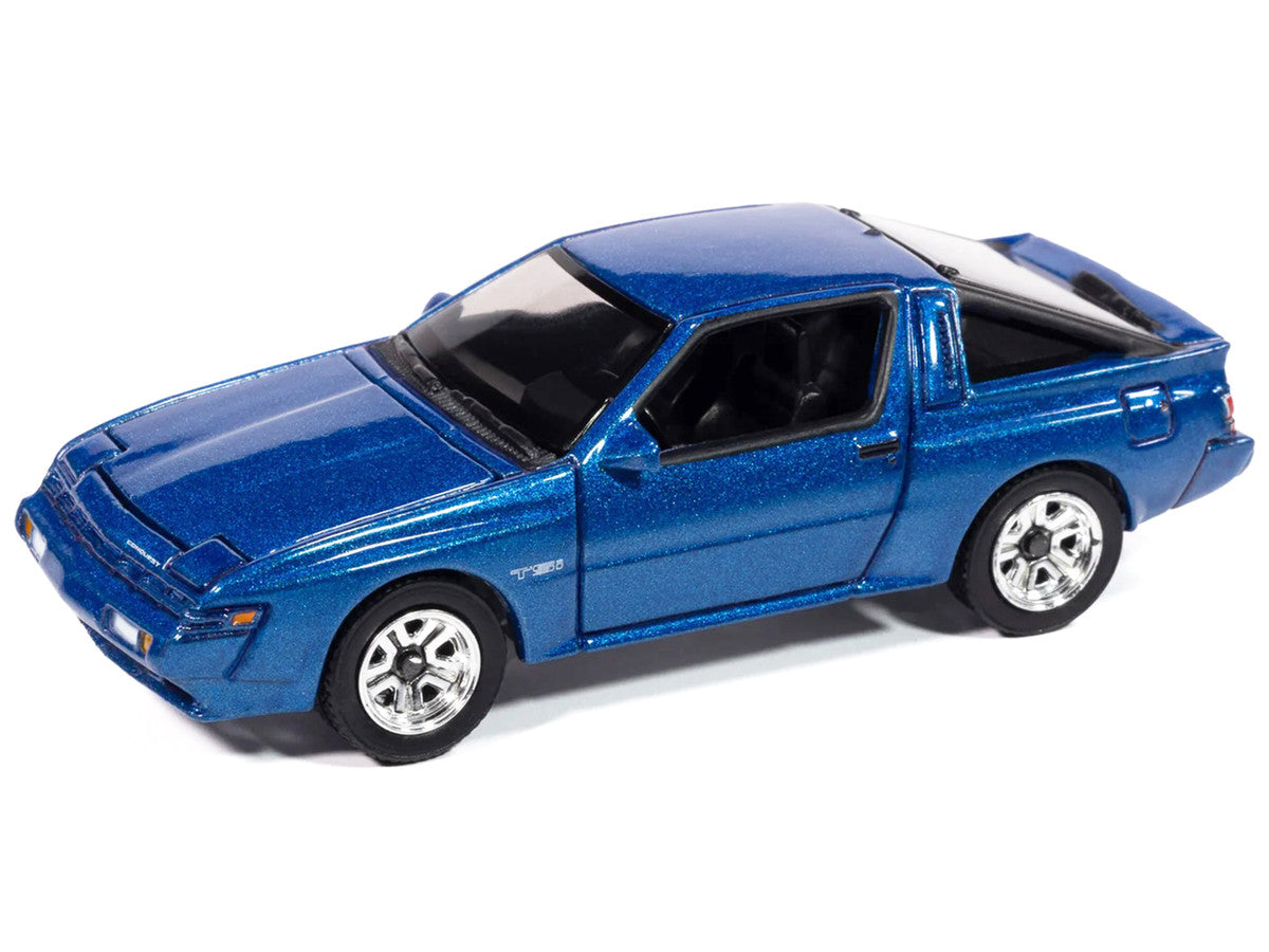 1988 Chrysler Conquest TSi Bright Blue Metallic "Modern Muscle" Series 1/64 Diecast Model Car by Auto World LuxuryLifeWay Online Store