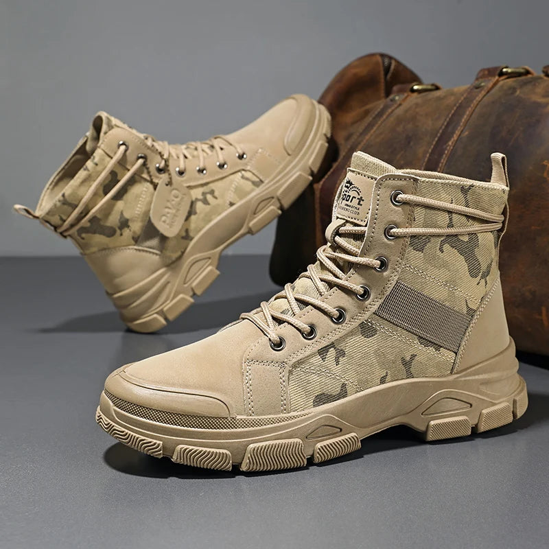 Men's Hiking Boots, Trendy and Versatile Running Shoes, Modern Sports-Style Design Outdoor Hiking Boots, Mountaineering Hiking Boots Pi-Mart
