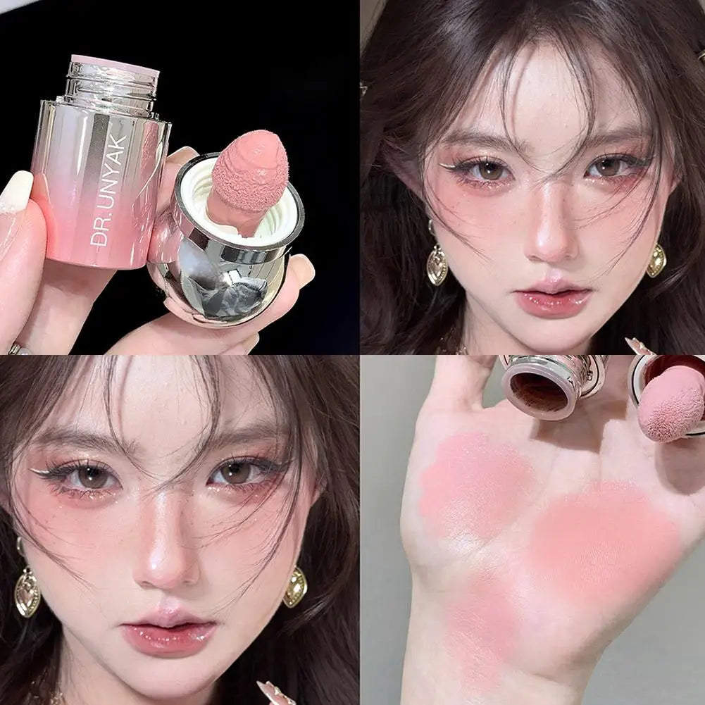 Velvet Liquid Blush Matte Sponge Head Blusher Natural Lasting Brighten facial Contour Blush Tint Makeup LadyShow.Store