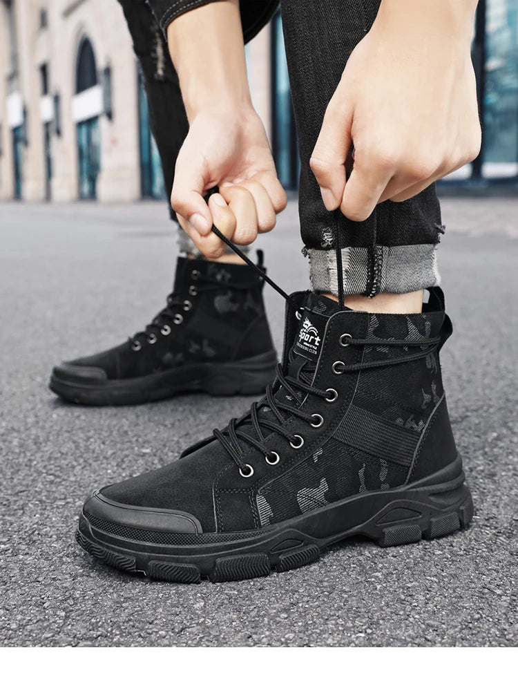 Men's Hiking Boots, Trendy and Versatile Running Shoes, Modern Sports-Style Design Outdoor Hiking Boots, Mountaineering Hiking Boots Pi-Mart