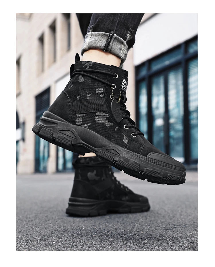 Men's Hiking Boots, Trendy and Versatile Running Shoes, Modern Sports-Style Design Outdoor Hiking Boots, Mountaineering Hiking Boots Pi-Mart