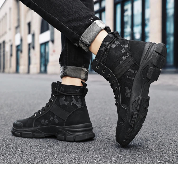 Men's Hiking Boots, Trendy and Versatile Running Shoes, Modern Sports-Style Design Outdoor Hiking Boots, Mountaineering Hiking Boots Pi-Mart