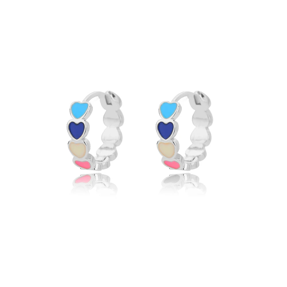 Stainless Steel Heart Earrings for Women Waterproof Gold Color Earrings 2025 Trend Aesthetic Ear Piercing Jewelry Wedding Gifts Pi-Mart
