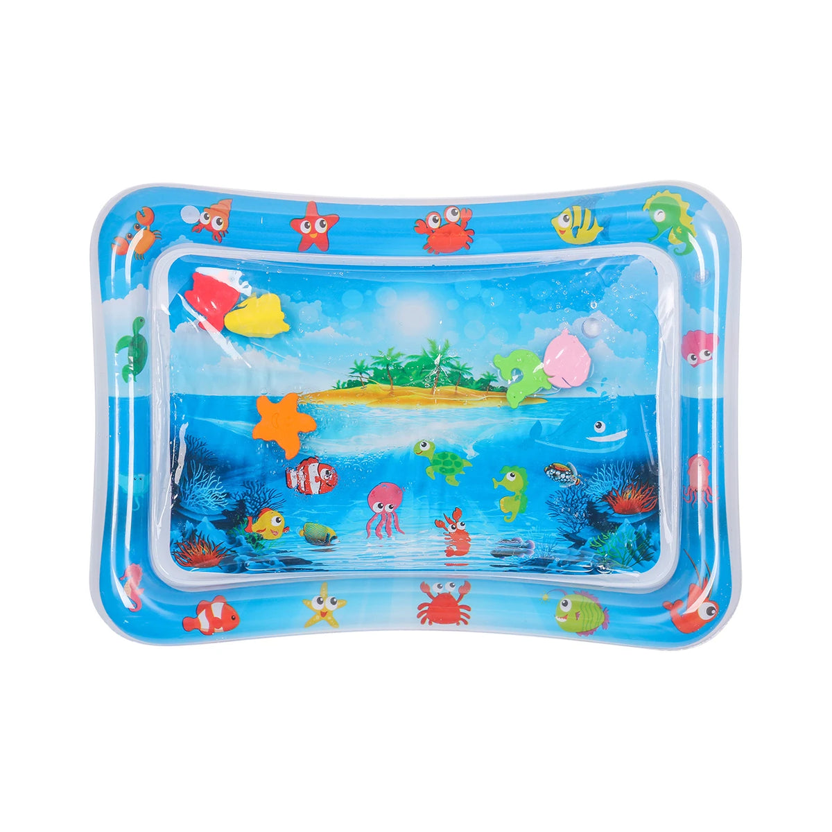1PC Pet Water Play Mat Interactive Cat Toy Inflatable Sensory Splash Mat for Cats Dogs Indoor Enrichment Exercise Training Toy Pi-Mart