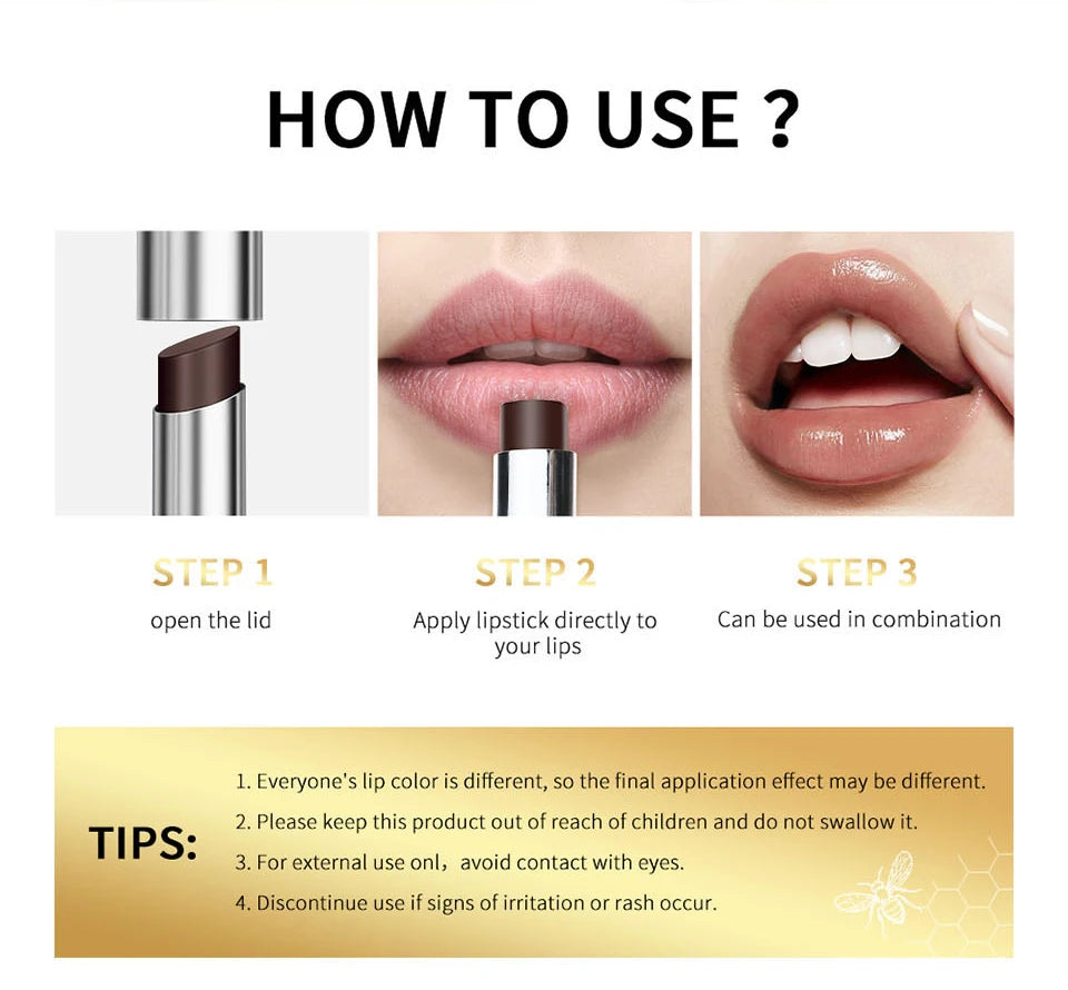Honey Healthy Natural Colorless Lip Balm Lipstick Long Lasting Moisturizing Lips Plumper Nourish Makeup Lip Care Cosmetics Pi-Mart