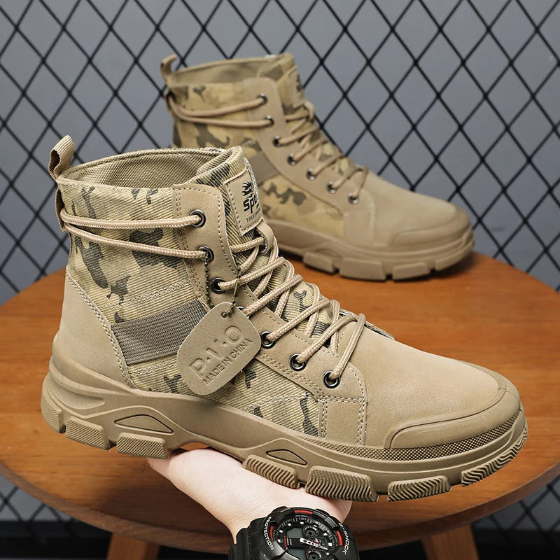 Men's Hiking Boots, Trendy and Versatile Running Shoes, Modern Sports-Style Design Outdoor Hiking Boots, Mountaineering Hiking Boots Pi-Mart