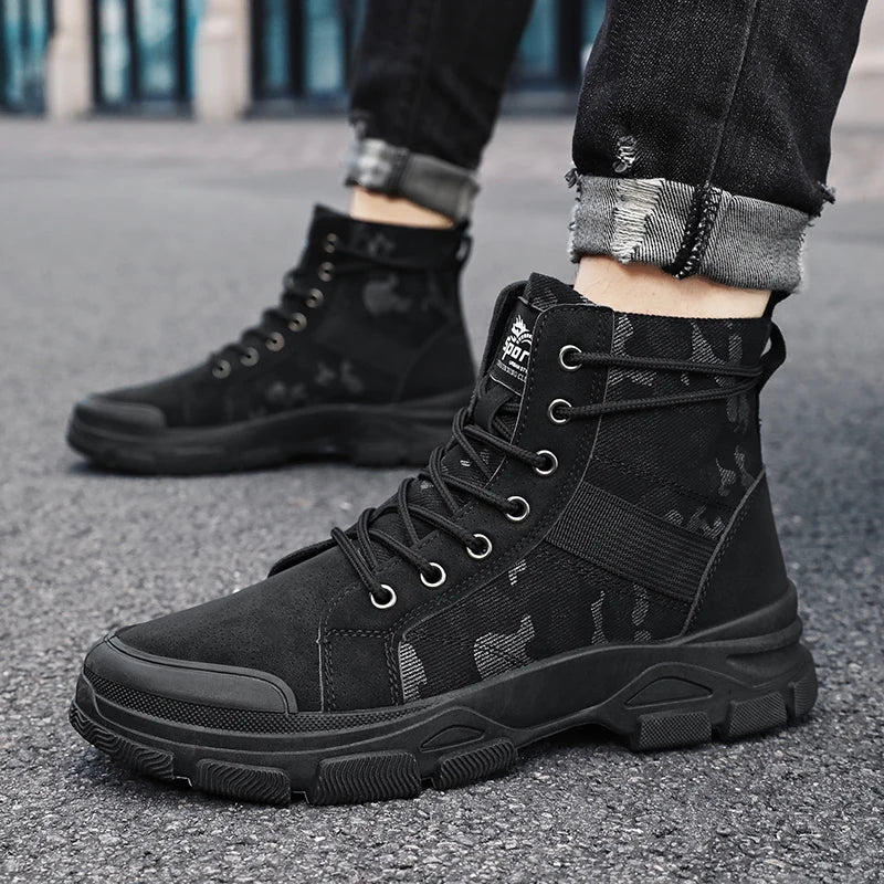 Men's Hiking Boots, Trendy and Versatile Running Shoes, Modern Sports-Style Design Outdoor Hiking Boots, Mountaineering Hiking Boots Pi-Mart