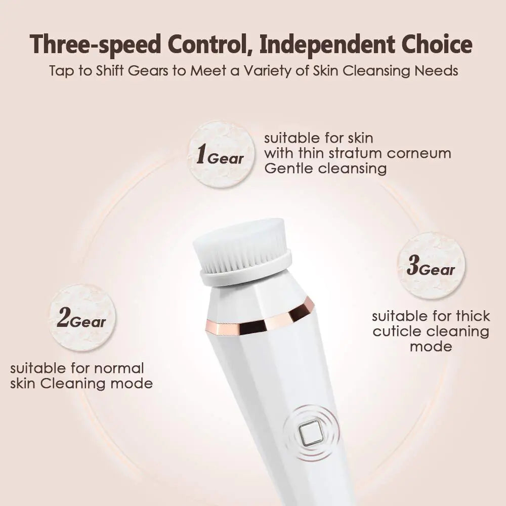 4 In 1 Facial Cleansing Brush