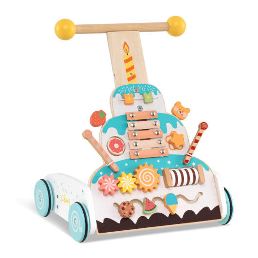 Wooden Baby Walker and Large Infant Playpen Bundle LuxuryLifeWay Online Store