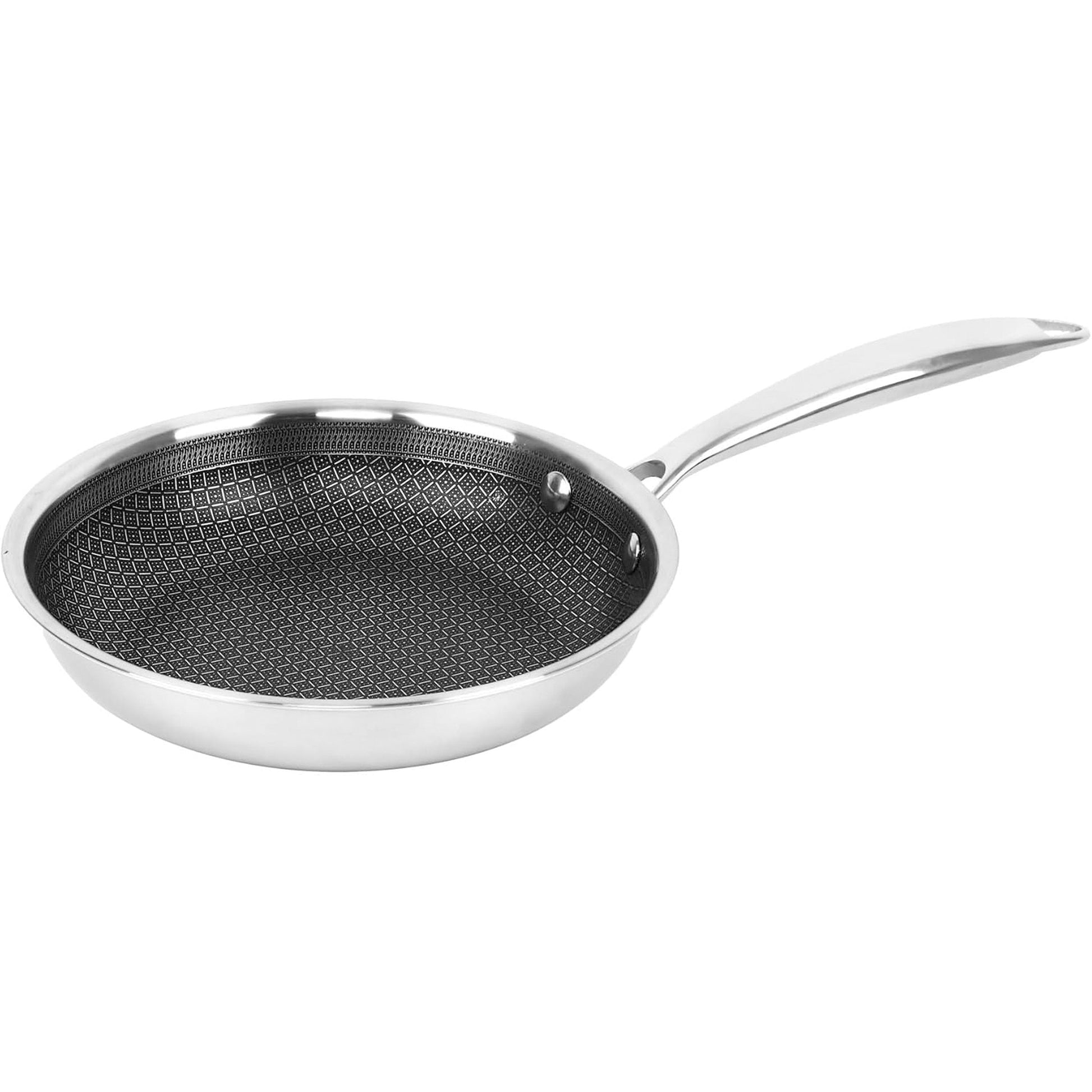Brentwood 9.5 inch Hybrid Non-Stick Stainless Steel Frying Pan LuxuryLifeWay Online Store